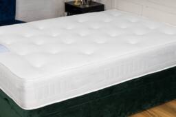 UK Bed Furniture Oxford Mattress in White - Size: Single - thumbnail 2