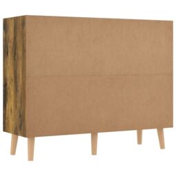 Berkfield Home Sideboard Smoked Oak 90x30x72 cm Engineered Wood in Brown - Size: 90 x 30 x 72 cm - thumbnail 5