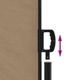 Berkfield Home Retractable Side Awning Taupe 160x1200 cm - thumbnail 6