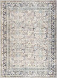 Livabliss Becki Owens Darling-Washable Grey Brown Traditional Vintage Boho Living Dining Rug in Silver - Size: 200 cm x 275 cm - thumbnail 2