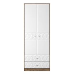 Ready Assembled 2 U Toledo 2 Door 2 Drawer Wardrobe (Ready Assembled) in Dark Brown - thumbnail 2