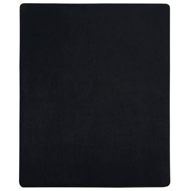 Berkfield Home Jersey Fitted Sheets 2 pcs Black 90x200 cm Cotton - image 1