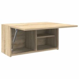 Berkfield Home Bathroom Wall Cabinet Sonoma Oak 60x25x30 cm Engineered Wood in Brown - Size: 60 x 25 x 30 cm - thumbnail 5