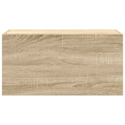 Berkfield Home Bathroom Wall Cabinet Sonoma Oak 60x25x30 cm Engineered Wood in Brown - Size: 60 x 25 x 30 cm - thumbnail 6