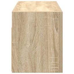 Berkfield Home Bathroom Wall Cabinet Sonoma Oak 60x25x30 cm Engineered Wood in Brown - Size: 60 x 25 x 30 cm - thumbnail 7