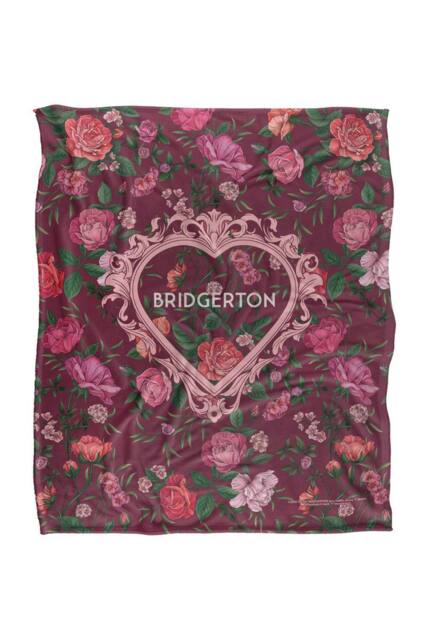 Netflix Bridgerton My Heart Calls Your Name Soft Throw Blanket 152 X 127 Cm - image 1
