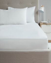 Rapport Home 56P Polycotton Housewife Pillowcase Pair (75 x 50 cm) in White - Size: Standard Pillow Case - thumbnail 2