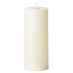 Love Lace Natural Glow 3.5 x 9 LED Cream Candle in Ivory