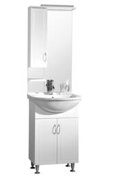 Orsina Aspen Cabinet Basin & Under Sink Small Cabinet Set in White