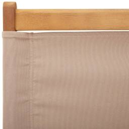 Berkfield Home Garden Chairs 2 pcs Taupe Solid Wood Acacia & Fabric - thumbnail 9