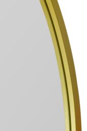 "MirrorOutlet The Arcus Gold Framed Arched Leaner/Wall Mirror 39"" X 39"" (100CM X 100CM) - Size: 1 Pack" - thumbnail 5