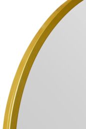 "MirrorOutlet The Arcus Gold Framed Arched Leaner/Wall Mirror 39"" X 39"" (100CM X 100CM) - Size: 1 Pack" - thumbnail 3