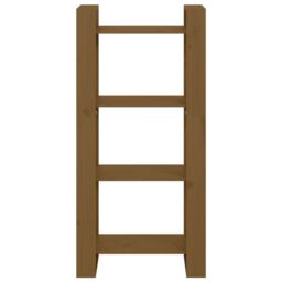 Berkfield Home Book Cabinet/Room Divider Honey Brown 60x35x125 cm Solid Wood - Size: 60 x 35 x 125 cm - thumbnail 3