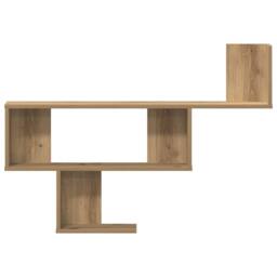 Berkfield Home Wall Shelf Artisian Oak 100x15x70 cm Engineered Wood in Brown - Size: 100 x 15 x 70 cm - thumbnail 4