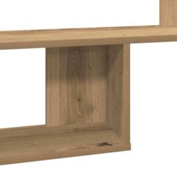 Berkfield Home Wall Shelf Artisian Oak 100x15x70 cm Engineered Wood in Brown - Size: 100 x 15 x 70 cm - thumbnail 7