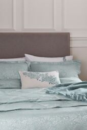 1951 'Atea' Cotton Duvet Cover Set in Duck Egg Blue - Size: King - thumbnail 2