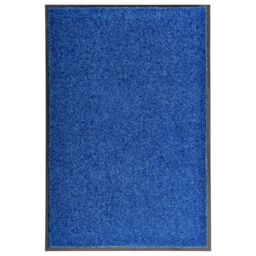 Berkfield Home Doormat Washable Blue 60x90 cm - thumbnail 1