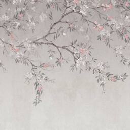 Superfresco Easy Blossom Trail Grey Print To Order 3m x 2.8m Mural - thumbnail 2