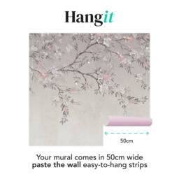 Superfresco Easy Blossom Trail Grey Print To Order 3m x 2.8m Mural - thumbnail 3