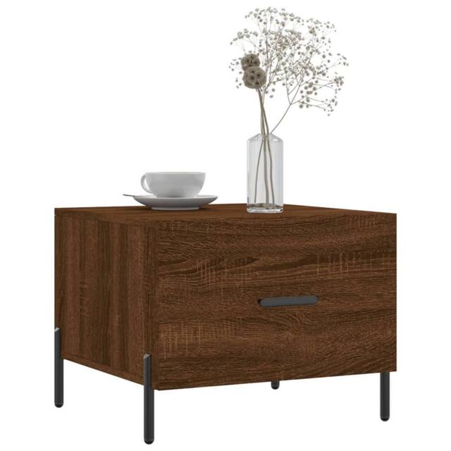 Berkfield Home Decorative Coffee Tables 2 pcs Brown Oak 50x50x40 cm Engineered Wood - Size: 50 x 50 x 40 cm - image 1