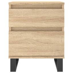 Berkfield Home Modern Bedside Cabinet Sonoma Oak 40x35x50 cm Engineered Wood in Light Oak - Size: 40 x 35 x 50 cm - thumbnail 5