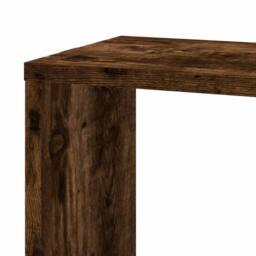 Berkfield Home Wall Corner Shelf Smoked Oak 45x45x147 cm Engineered Wood in Brown - Size: 45 x 45 x 147 cm - thumbnail 7