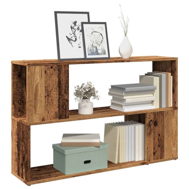 Berkfield Home Book Cabinet Old Wood 100x24x63 cm Engineered Wood in Brown - Size: 100 x 24 x 63 cm - image 1