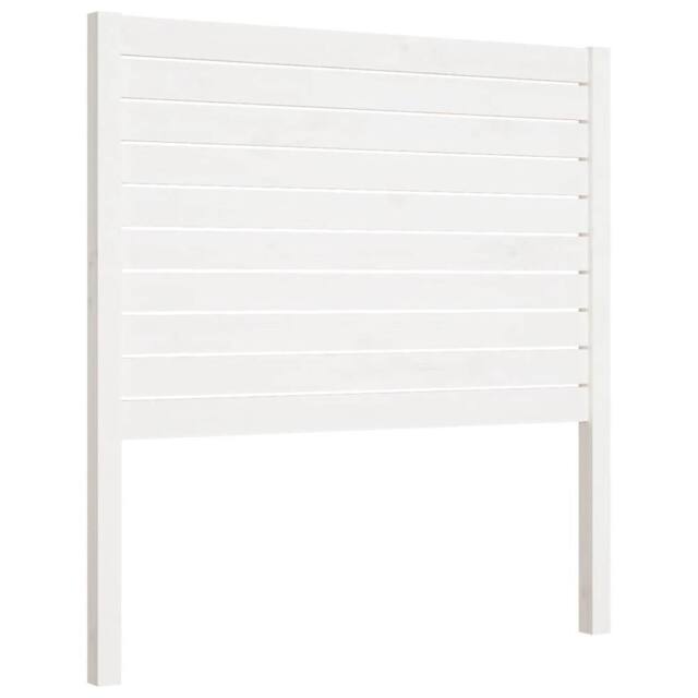 Berkfield Home Bed Headboard White 81x4x100 cm Solid Wood Pine - Size: 81 x 4 x 100 cm - image 1