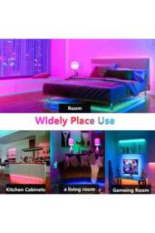 KDMD 3m USB RGB LED Strip with IR Remote Waterproof Adhesive in Black - thumbnail 2