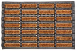 Orsina Filta Brush Coir Doormat in Grey - Size: Medium - thumbnail 1