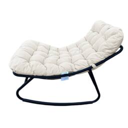 Artemis Home Solace Outdoor Rocking Chair & Stool in Beige - thumbnail 2