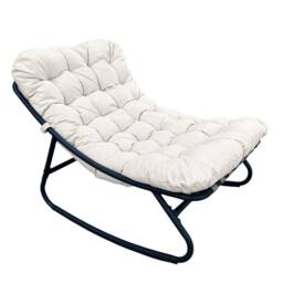 Artemis Home Solace Outdoor Rocking Chair & Stool in Beige - thumbnail 4