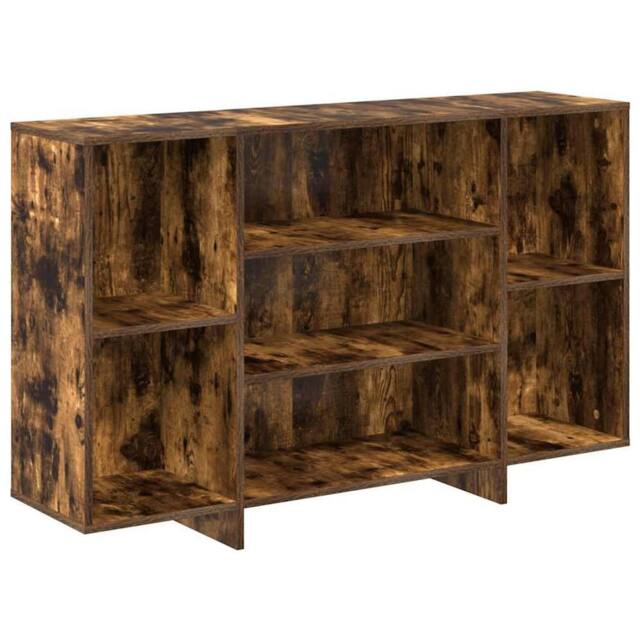 Berkfield Home Sideboard Smoked Oak 120x30x75 cm Engineered Wood in Brown - Size: 120 x 30 x 75 cm - image 1