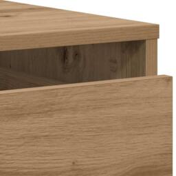 Berkfield Home Classic Corner Chest of Drawers Artisian Oak 40x41x76 cm Engineer in Brown - Size: 40 x 41 x 76 cm - thumbnail 8