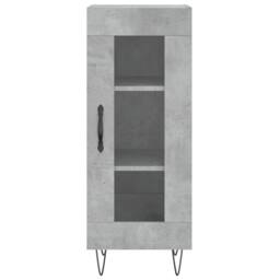 Berkfield Home Highboard Concrete Grey 34.5x34x180 cm Engineered Wood - thumbnail 6