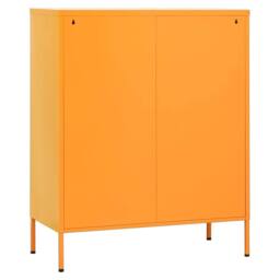 Berkfield Home Storage Cabinet Mustard Yellow 80x35x101.5 cm Steel - thumbnail 6