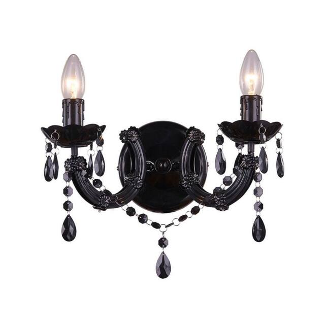 Netlighting Magnolia Candle Wall Lamp Black 2x E14