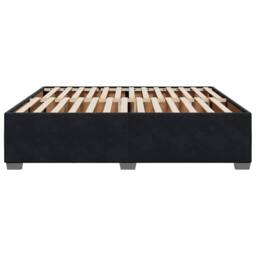 Berkfield Home Soft Bed Frame without Mattress Black¬†Super King Velvet in Black - Size: Super King - thumbnail 5