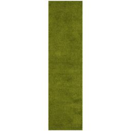 THE RUGS Green Plain Soft High Pile Shaggy Rugs & Runners Living Room Bedroom - Size: 140 cm x 200 cm - thumbnail 7