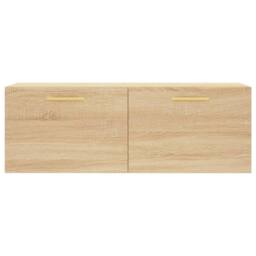 Berkfield Home Wall Cabinet Sonoma Oak 100x36.5x35 cm Engineered Wood in Light Brown - thumbnail 5