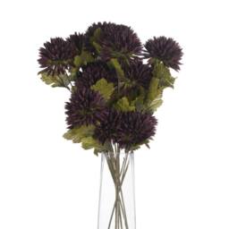 Love Lace Chocolate Chrysanthemum Artificial Flower in Brown - thumbnail 4