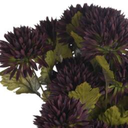 Love Lace Chocolate Chrysanthemum Artificial Flower in Brown - thumbnail 5