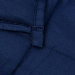 Berkfield Home Weighted Blanket Blue 220x235 cm King 15 kg Fabric - thumbnail 5