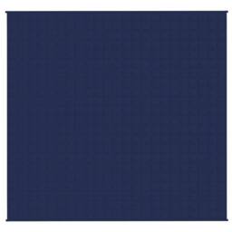 Berkfield Home Weighted Blanket Blue 220x235 cm King 15 kg Fabric - thumbnail 3