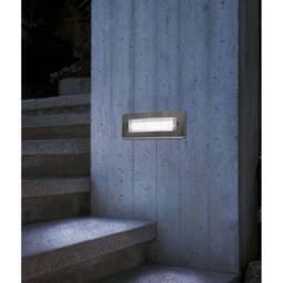 SPETLEK LED Brick Light Wall Light Recessed Stainless in Silver - thumbnail 3