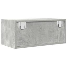Berkfield Home TV Cabinets 2 pcs Concrete Grey 60x31x25.5 cm Engineered Wood - thumbnail 9