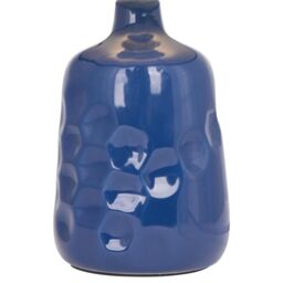 First Choice Lighting Set of 2 Dimple 29cm Navy Lamps - thumbnail 5