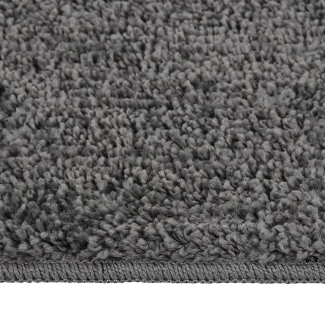 Berkfield Home Shaggy Rug Dark Grey 120x170 cm Anti Slip - Size: 100 cm diameter - image 1