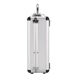Hinsinc Aluminium Pistol Gun Case Lockable Flight Case Foam Tool Box UK in Silver - thumbnail 8