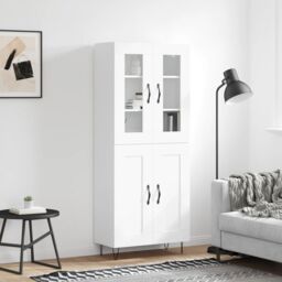 Berkfield Home Highboard White 69.5x34x180 cm Engineered Wood